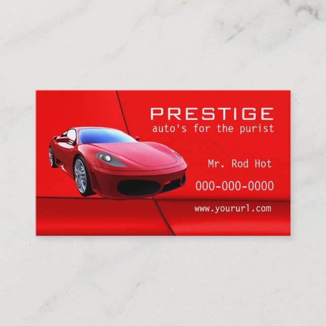 Cartão de visita da indústria automóvel #7 (Frente)