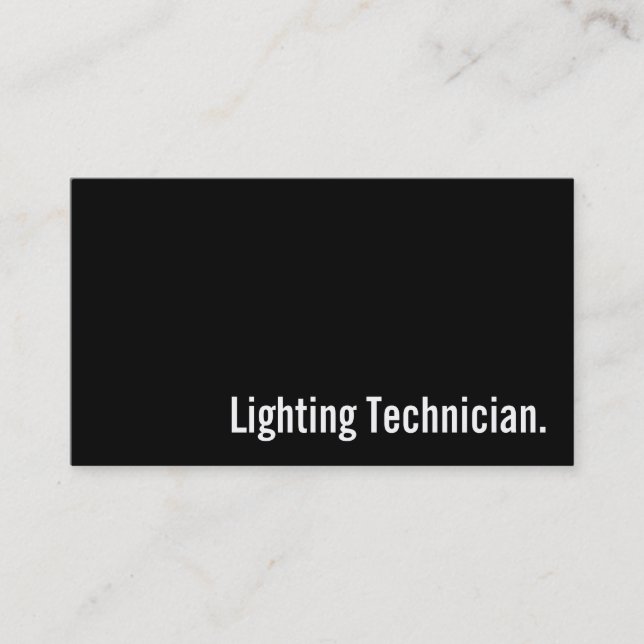 Cartão de visita da indústria cinematográfica (Frente)