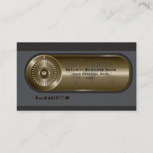 Cartão de visita da indústria da segurança