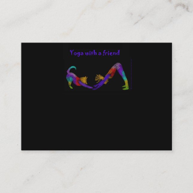 Cartão de visita da ioga (Frente)