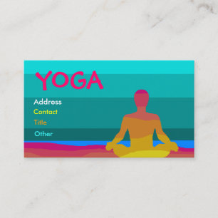 Cartão de visita da ioga - personalizado