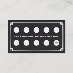 Cartão de visita da lealdade do cliente da