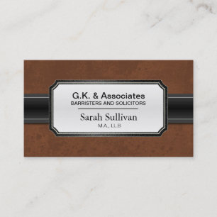 Cartão de visita da lei - advogado à moda preto 