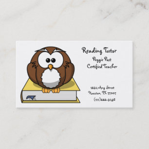 Cartão de visita da leitura