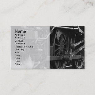 Cartão de visita da locomotiva do comboio com moto