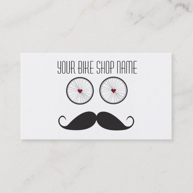 Cartão de visita da loja da bicicleta (Frente)