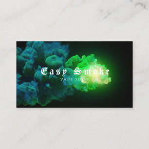 Cartão de Visita da Loja de Vape Green Smoke