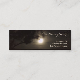 Cartão de visita da Lua cheia