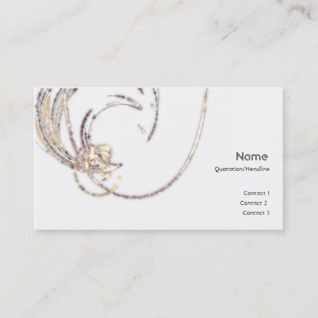 Cartão de visita da Lua Glitter (Frente)