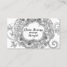 Cartão de visita da mandala