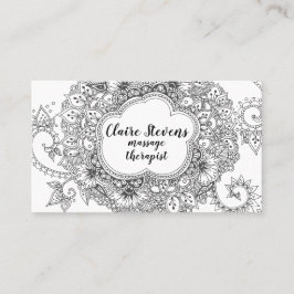 Cartão de visita da mandala