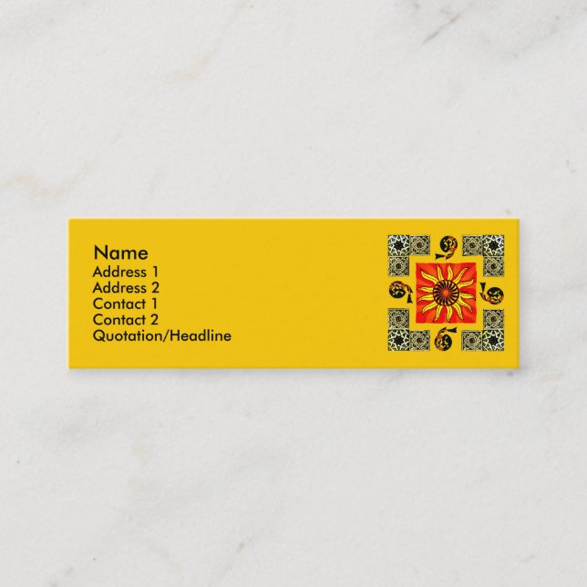 Cartão de visita da mandala de Sun do céltico (Frente)