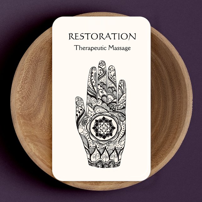 Cartão de visita da Mão do Flor do Lotus com Dissi (Criador carregado)