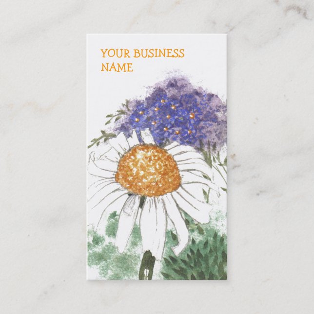 Cartão de visita da "margarida" (Frente)