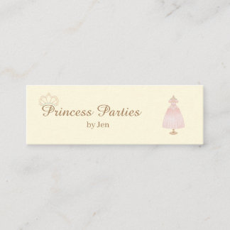 Cartão de visita da Mini Princesa
