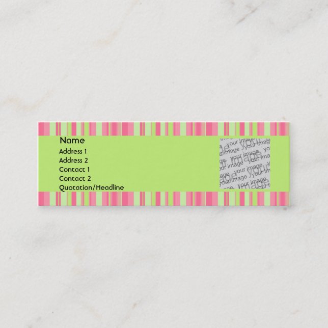 Cartão de visita da morango & do quivi (Frente)