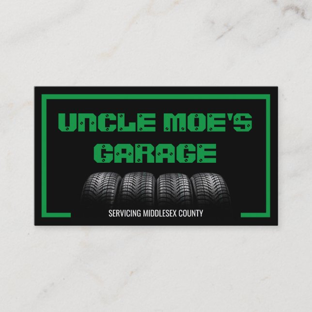 CARTÃO DE VISITA DA MOTOCICLETA DO MECÂNICO (Frente)