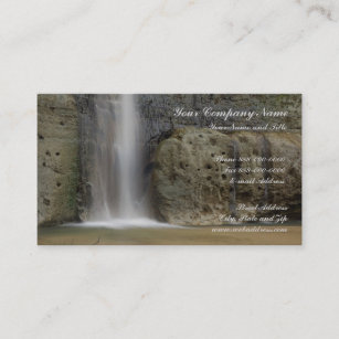 Cartão de visita da natureza da cachoeira