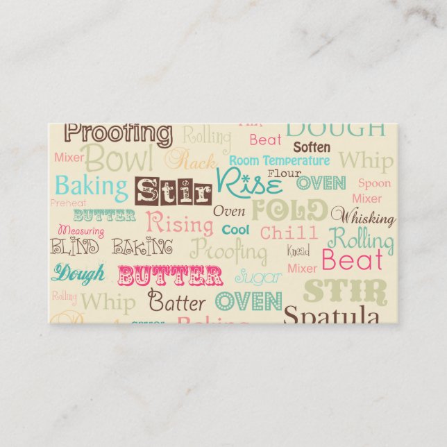 Cartão de visita da padaria (Frente)