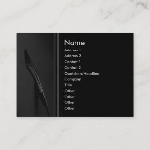 Cartão de visita da pena