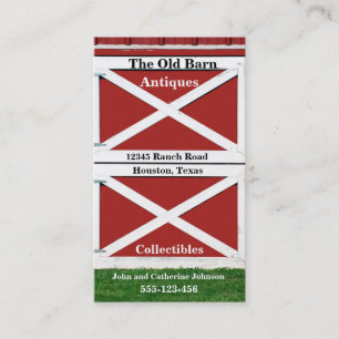 Cartão de visita da porta da barra de Fazenda ver