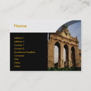 Cartão de visita da porta de Brandenburger