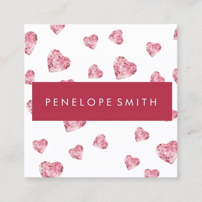 Cartão de visita da Praça da Beleza dos Corações (Frente)