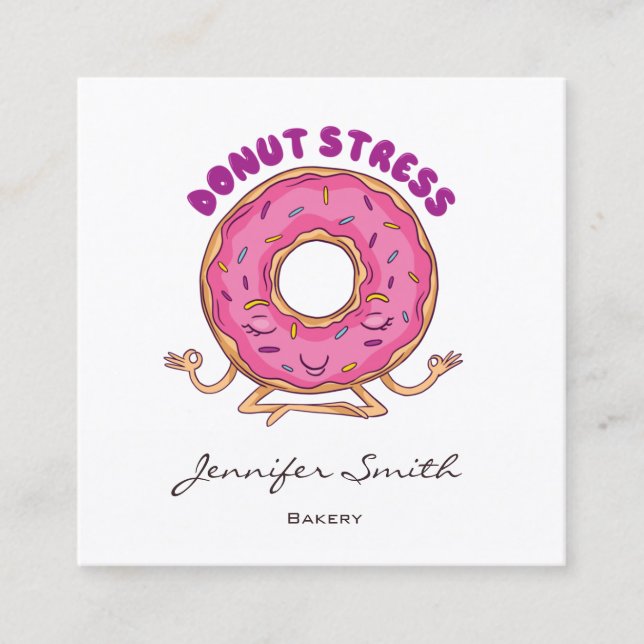 Cartão de visita da Praça da Rosquinha Engraçada (Frente)