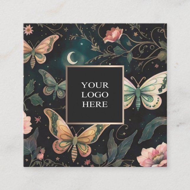 Cartão de visita da praça do jardim da meia-noite  (Frente)