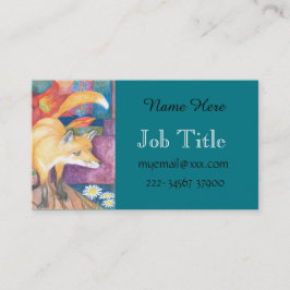 cartão de visita da raposa