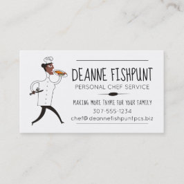 Cartão de visita da restauração do cozinheiro