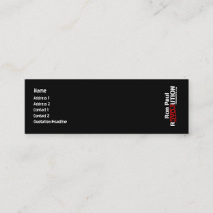 Cartão de visita da revolução de Ron Paul