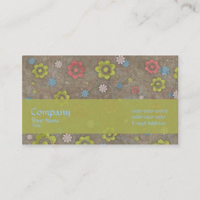 Cartão De Visita Da terra (Frente)