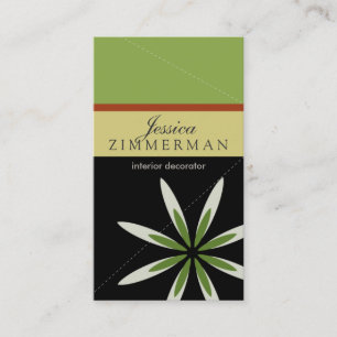 Cartão de visita da Trendy Bliss Green Apple