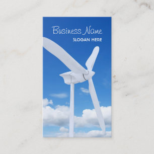 Cartão de visita da turbina eólica