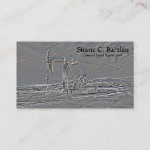 Cartão de visita da unidade de bombeamento do ól