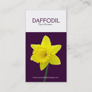 Cartão De Visita Daffodil Vertical com Dois Tom (330033)