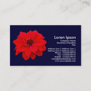 Cartão De Visita Dahlia, Bispo de Llandaff - Azul Marinho escuro