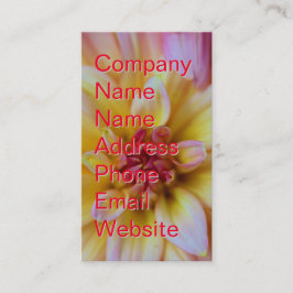 Cartão De Visita Dahlia Bud