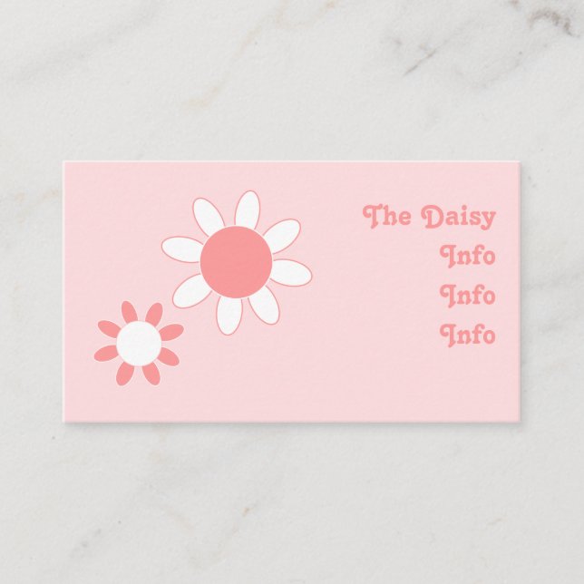 Cartão De Visita Daisy (Frente)