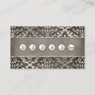 Cartão De Visita Damasco do reflexo do chocolate do café do cartã