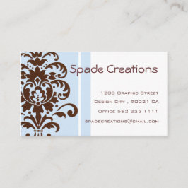 Cartão De Visita Damasco elegante - personalizado