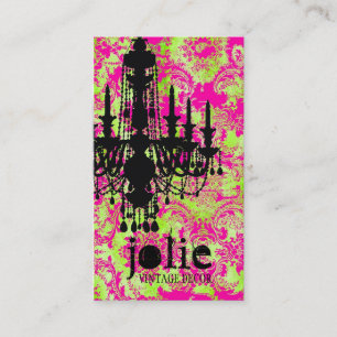 Cartão De Visita Damasco quente do limão do candelabro do GC