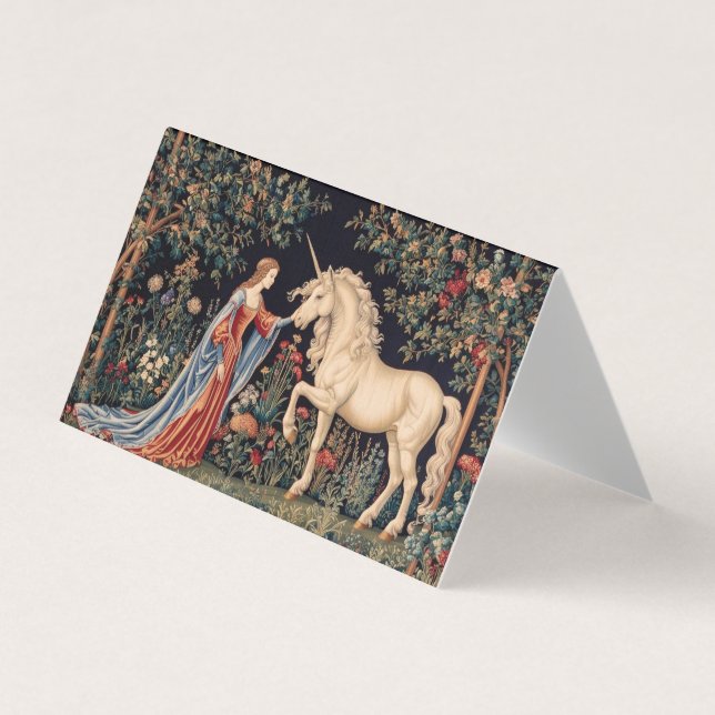 Cartão De Visita Dame à la licorne (Frente)