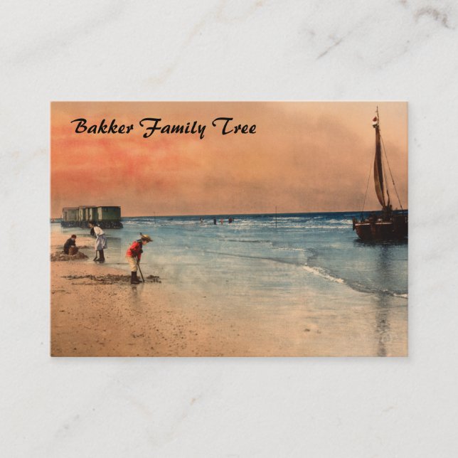 Cartão De Visita Damesbaden, Scheveningen, Holanda (Frente)