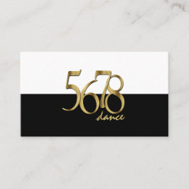 Cartão De Visita Dançarina de Instrutor de Dança de Coreógrafo Mode