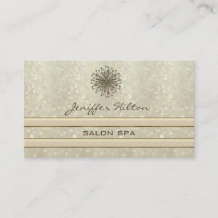 Cartão De Visita Dandelion de glitteria chic elegante profissional