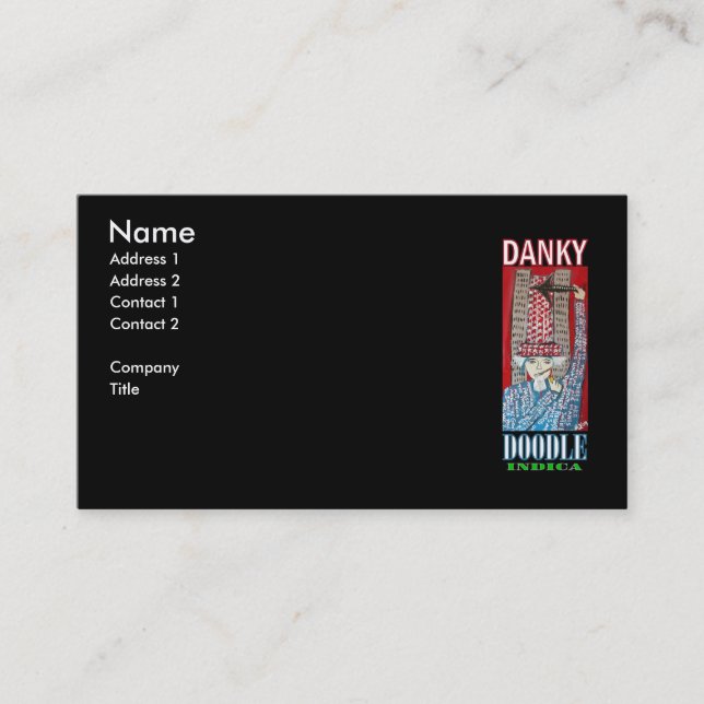 CARTÃO DE VISITA DANKY DOODLE INDICA (Frente)