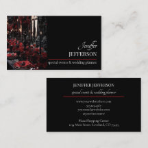Dark Floral event wedding planner