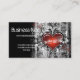 Cartão De Visita Dark Grunge Love Heart Design (Frente)